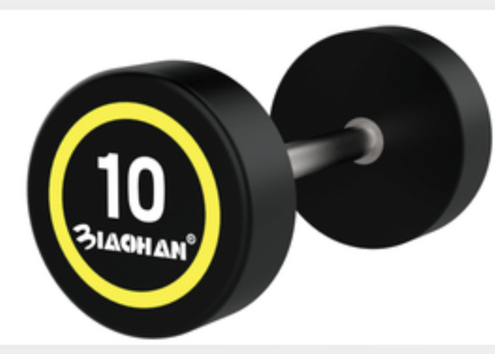 2kg - 30kgs ฟิตเนสออกกำลังกายดัมเบลล์ / ห้องยิมอุปกรณ์เสริม PU Dumbbells For Commercial Clubs