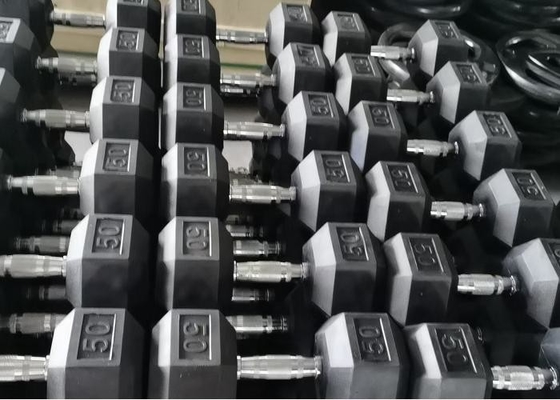 หน้าแรก Rubber Encased Hex Dumbbell 2 Pack 10LB ตุ้มน้ำหนักมือตามหลักสรีรศาสตร์ไม่ลื่นสำหรับกล้ามเนื้อ